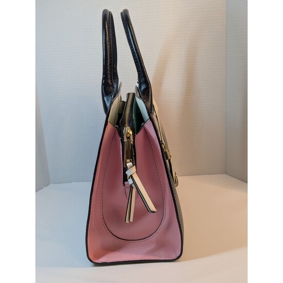 Marc Jacobs Little Big Shot Leather Satchel Black, Green & Pink - Picture 7 of 16